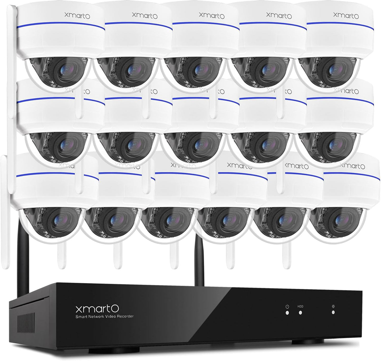 16CH 2K HD Dome Camera System with AI Tracking