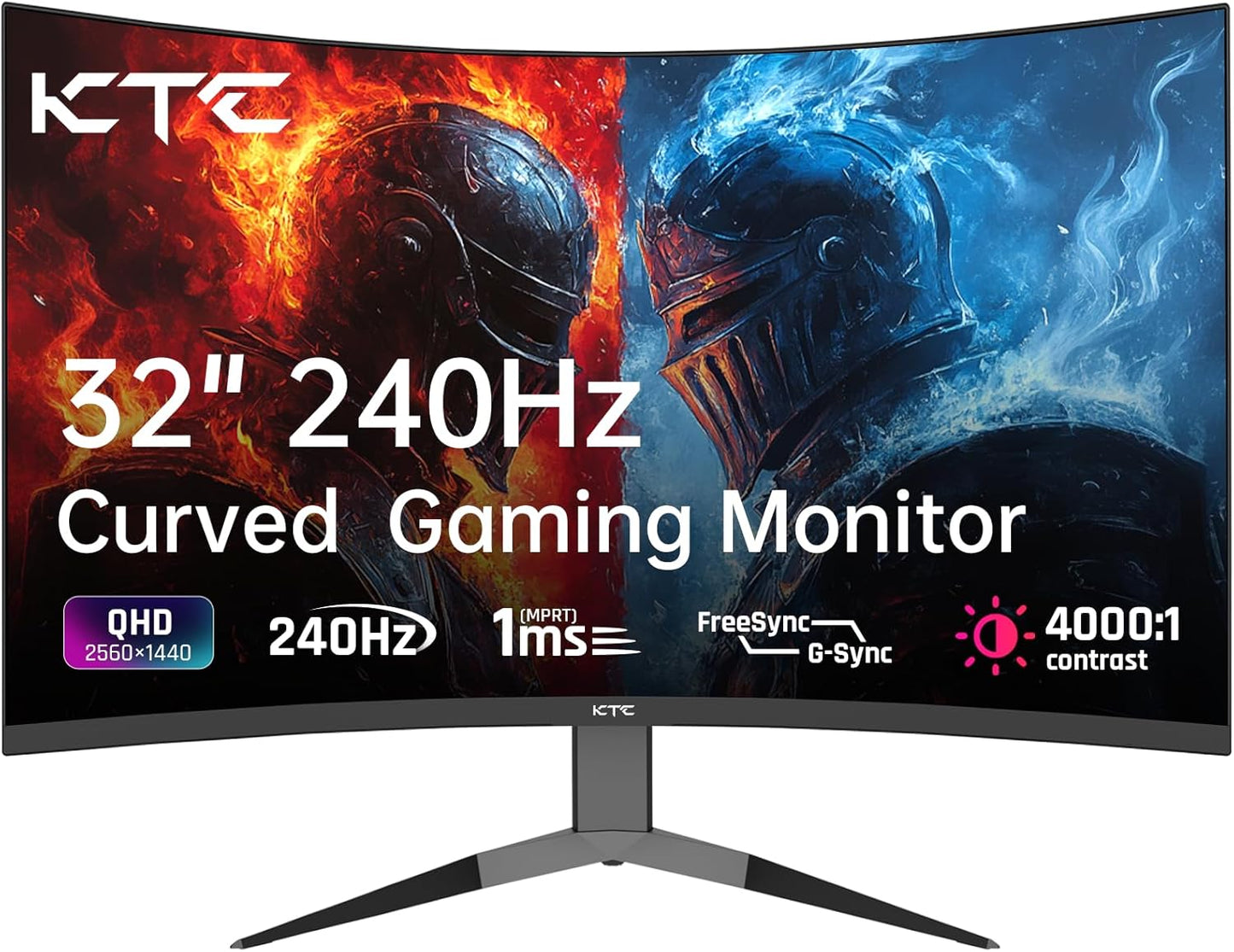 Immerse in Ultra-Smooth Gaming with KTC 32 240Hz Curved Monitor