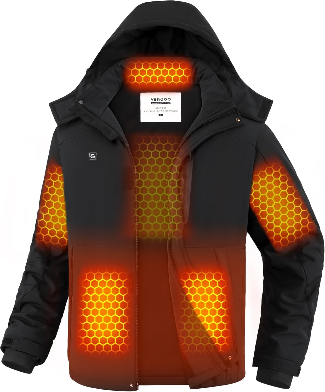 VERGOO Graphene Heated Jacket for Men with 18400mAh Battery