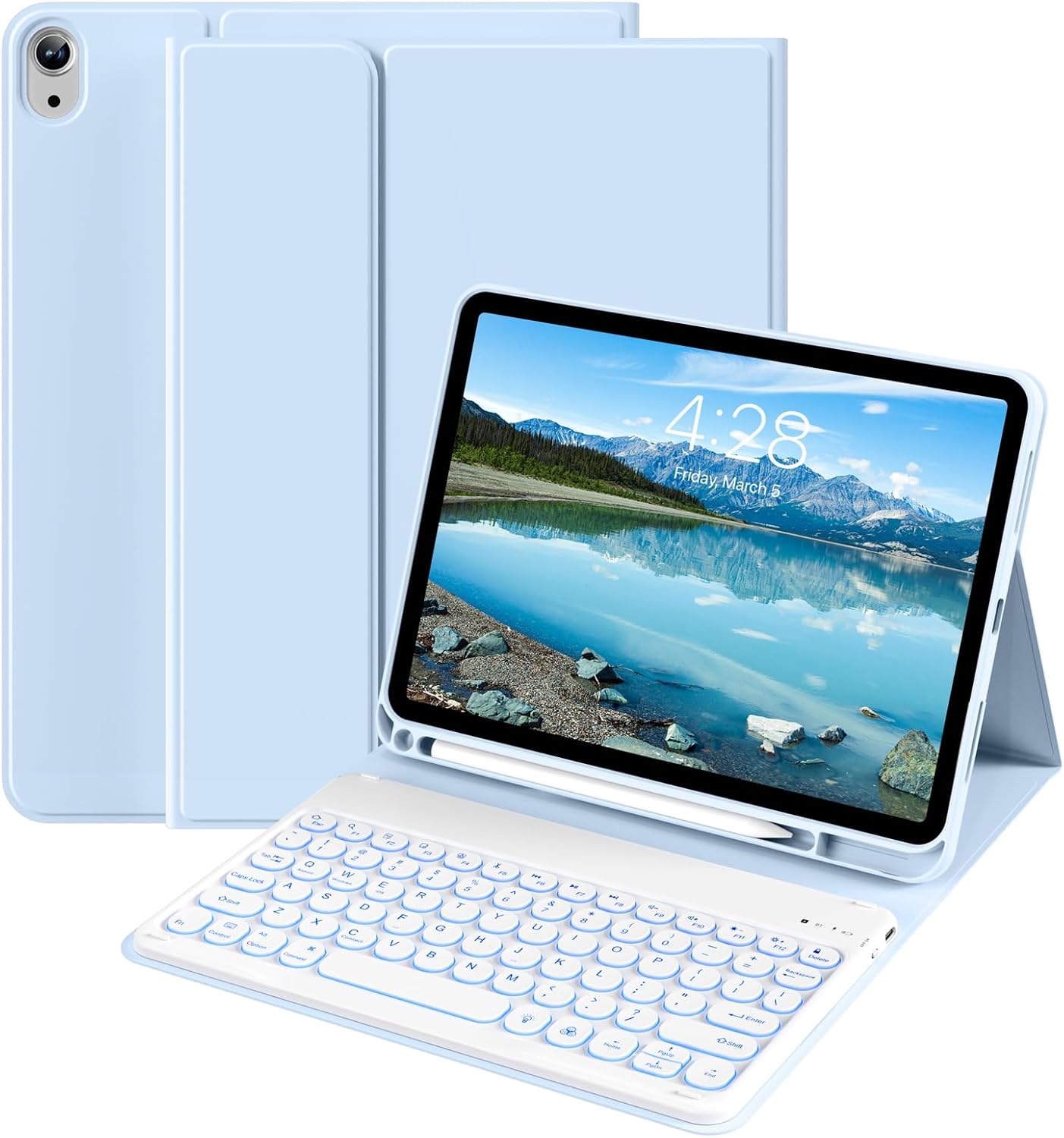iPad 11th 10th Generation Case with Backlit Keyboard 2025 2022