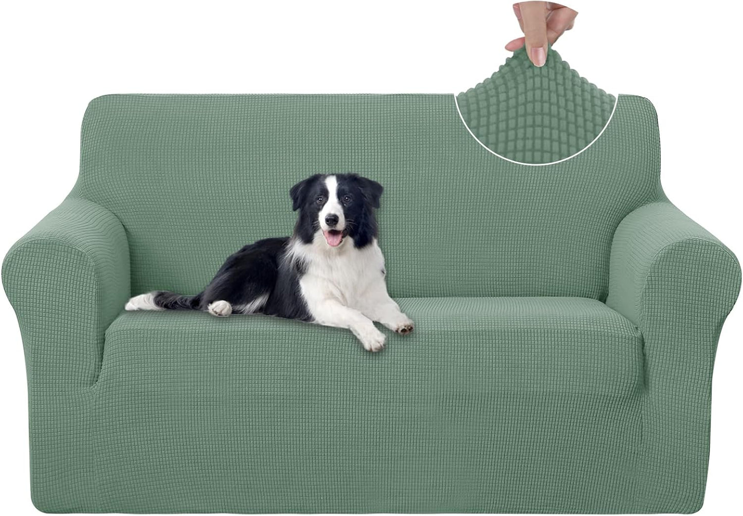 U-NICE HOME Loveseat Cover Stretch Couch Cover for 2 Cushion