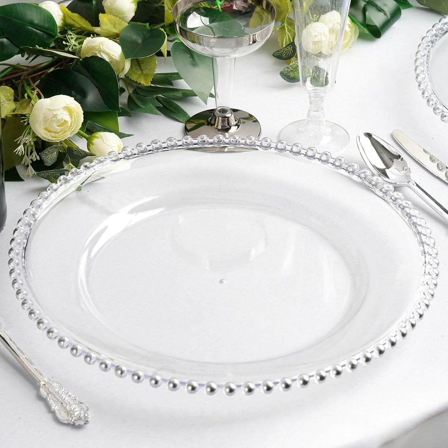 Elegant 12-Pack Acrylic Charger Plates for Stylish Events