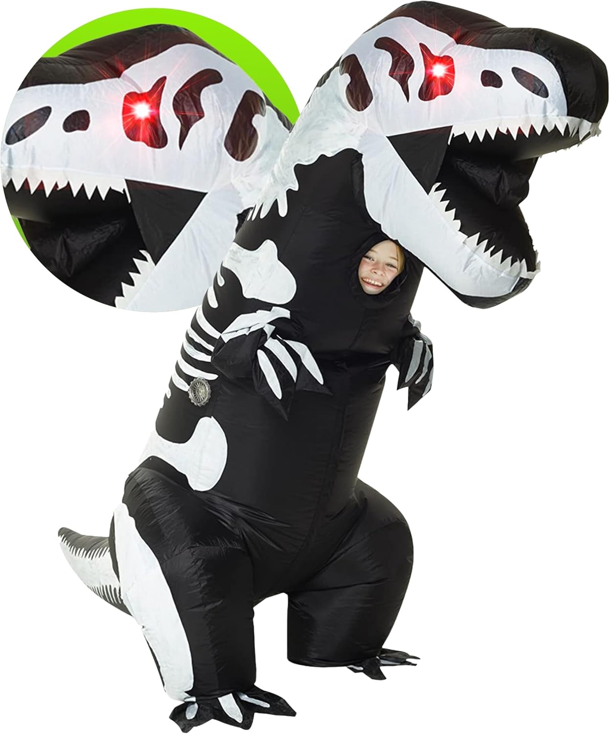 Morph Inflatable LED Trex Costume for Kids - Fun Halloween Outfit