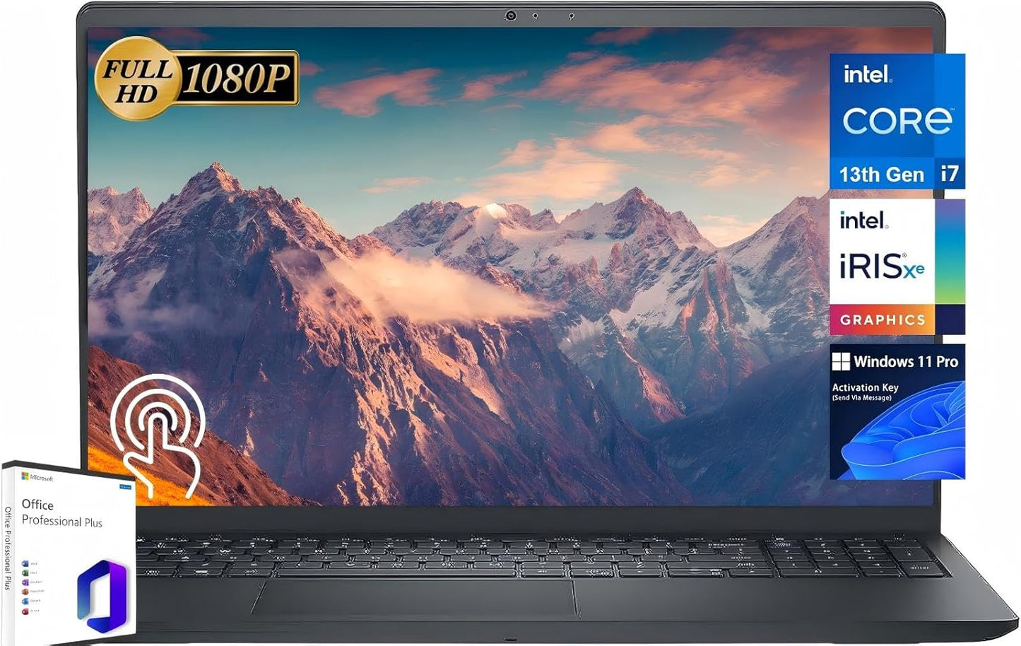 Dell Inspiron 15 3530 Touchscreen Laptop with Lifetime Office Pro