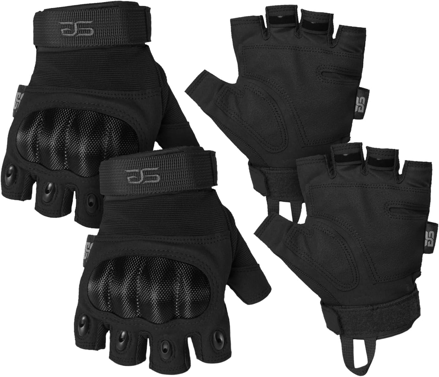 Fingerless Knuckle Tactical Gloves for Men - Ultimate Protection