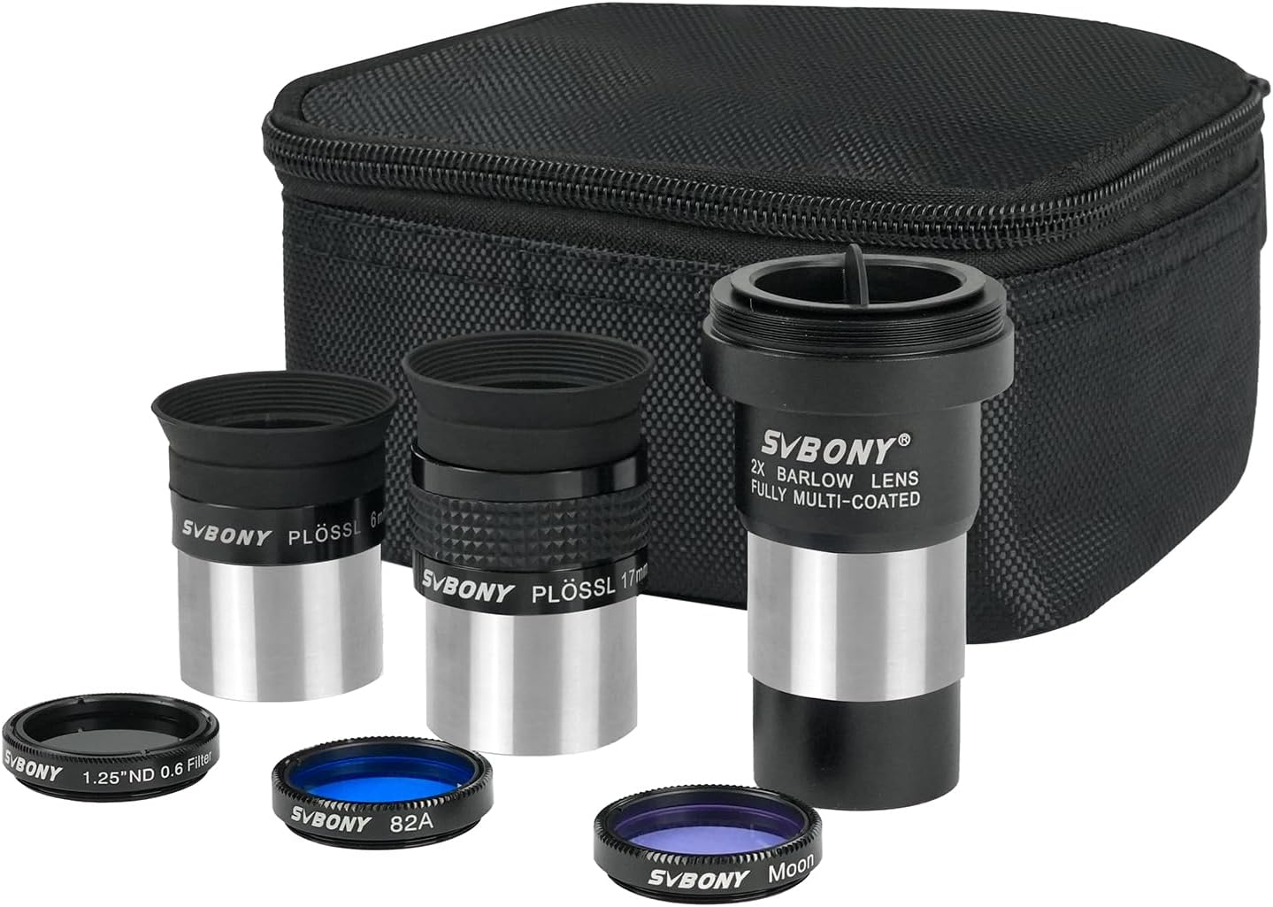 SVBONY SV233 7-Piece Eyepiece & Filter Kit for Beginners