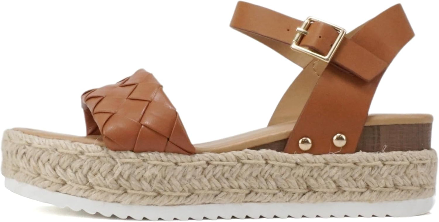Soda Women Open Toe Ankle Strap Platform Espadrille Sandal Review