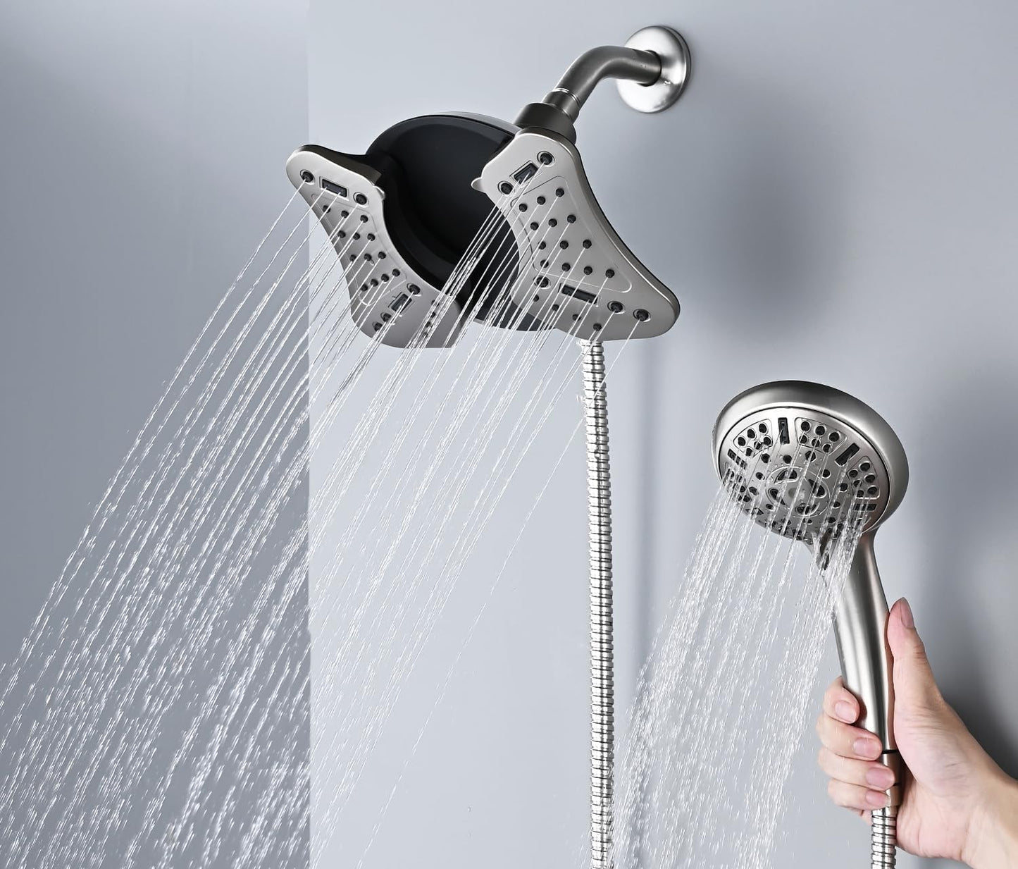 GRICH High Pressure Shower Head with 9 Modes for Ultimate Relaxation