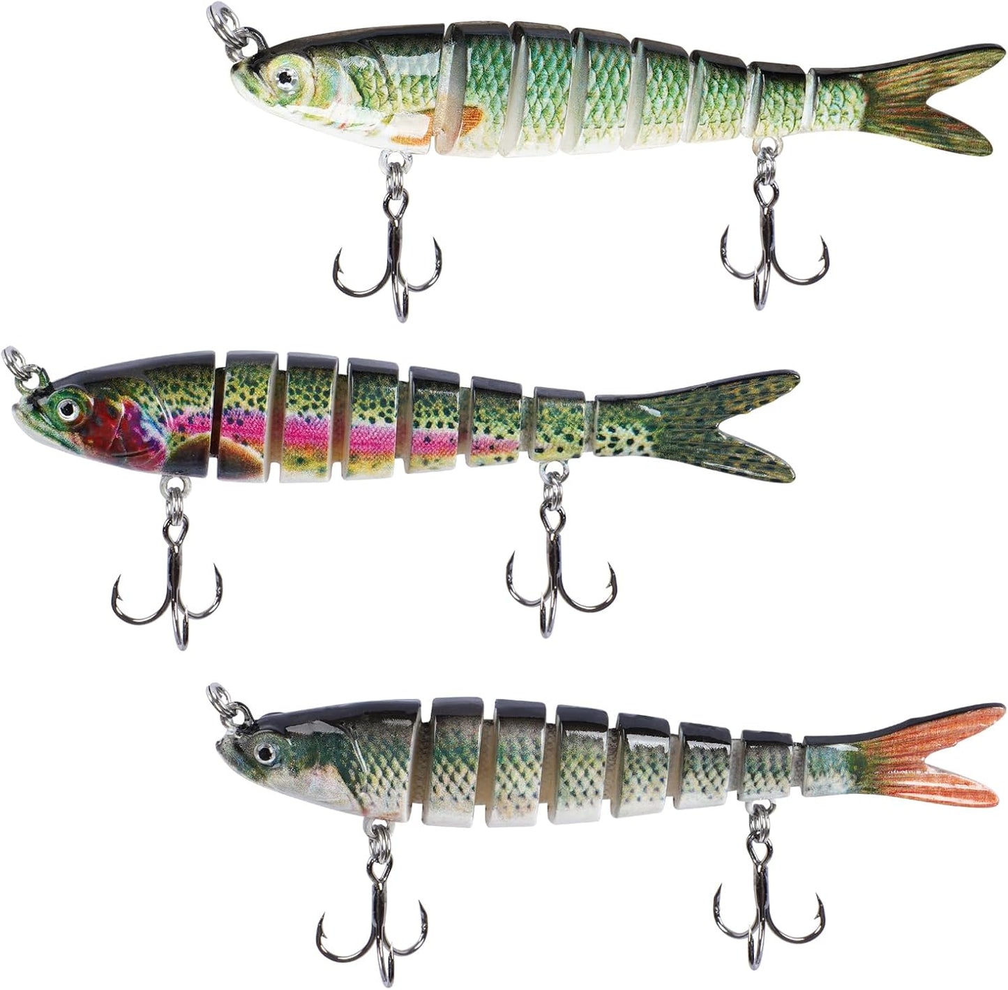 Lifelike Multi-Jointed Swimbaits - Bass/Trou