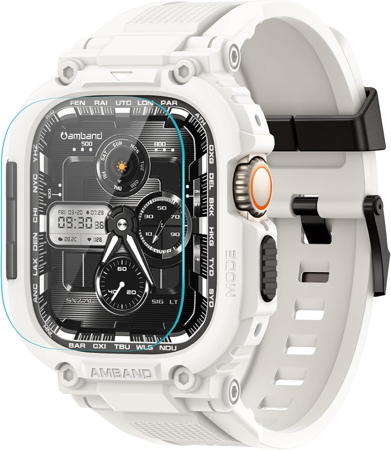 amBand Apple Watch Case + Screen Protector - Ultimate Protection for iWatch