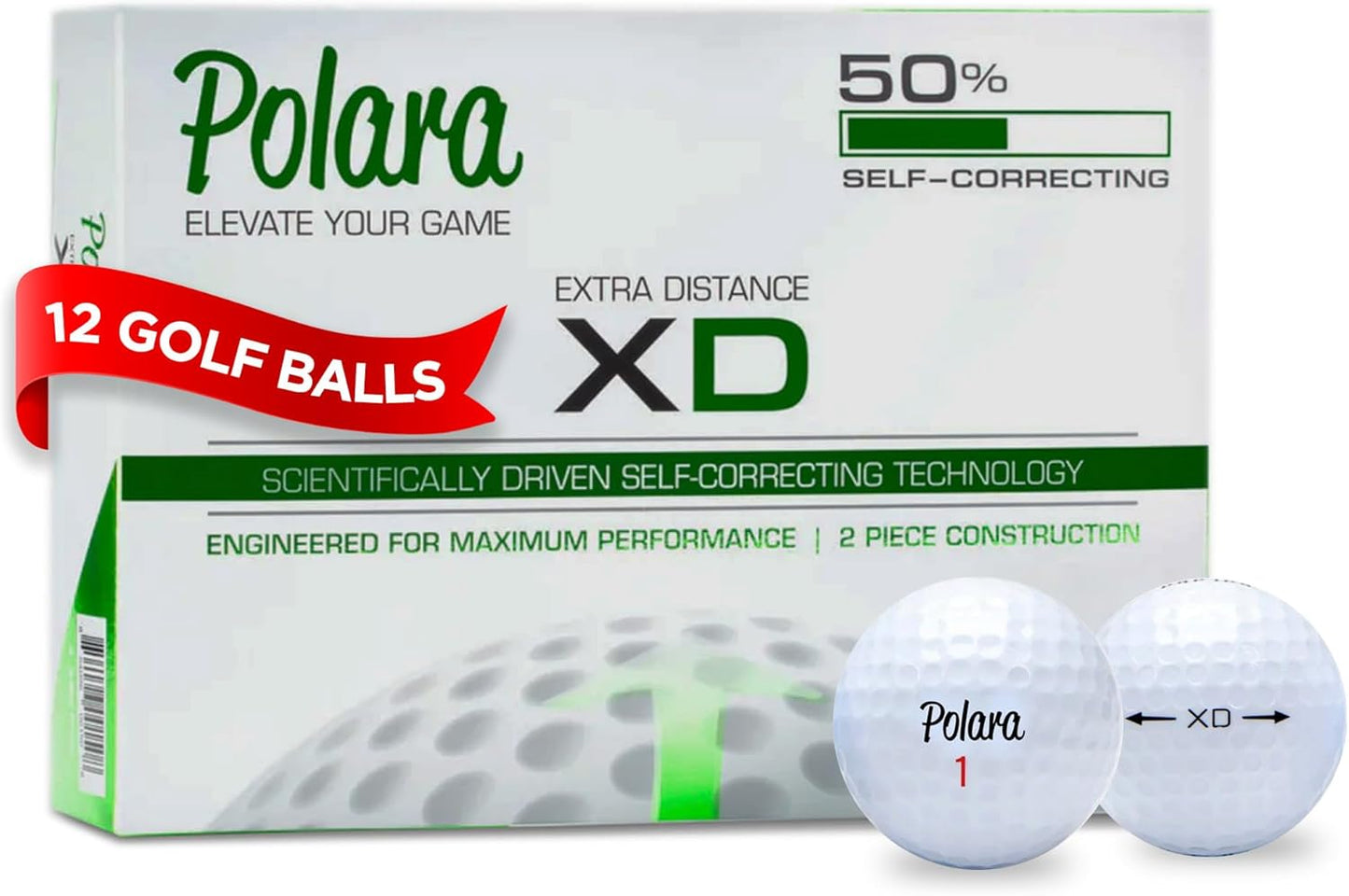 Polara Golf Self-Correcting Golf Balls for Accurate Shots