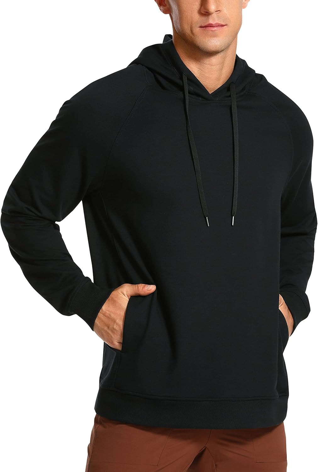 CRZ YOGA Men's French Terry Hoodie: Ultimate Comfort