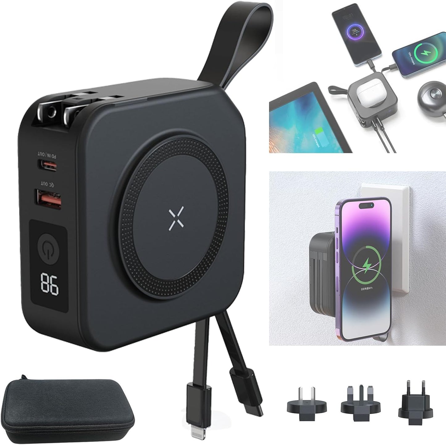 Wireless 5-in-1 Magsafe Power Bank - Ultimate Charging Solution