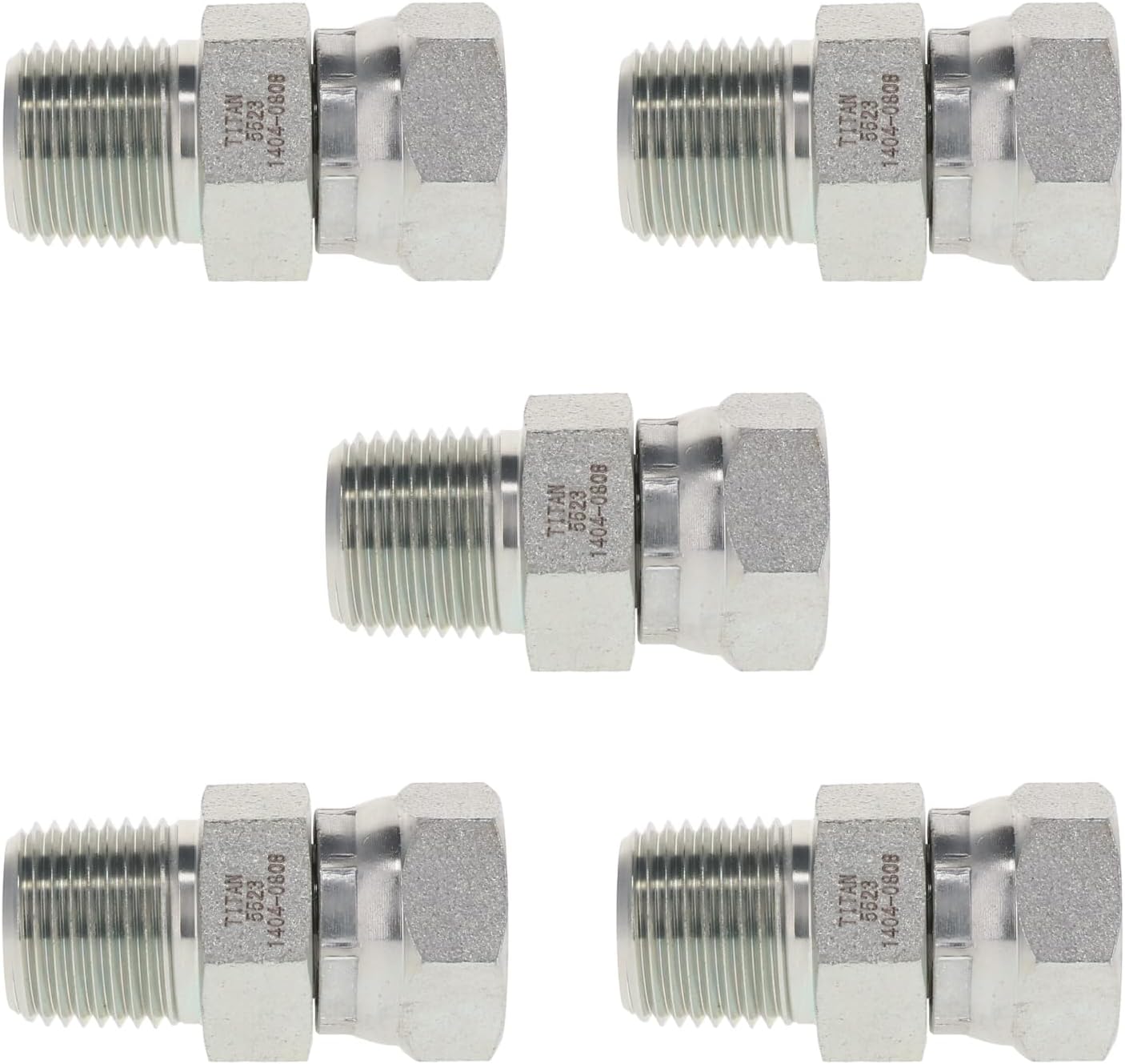 1/4in NPT Male Pipe x 1/4in NPSM Female Pipe Swivel Fittings