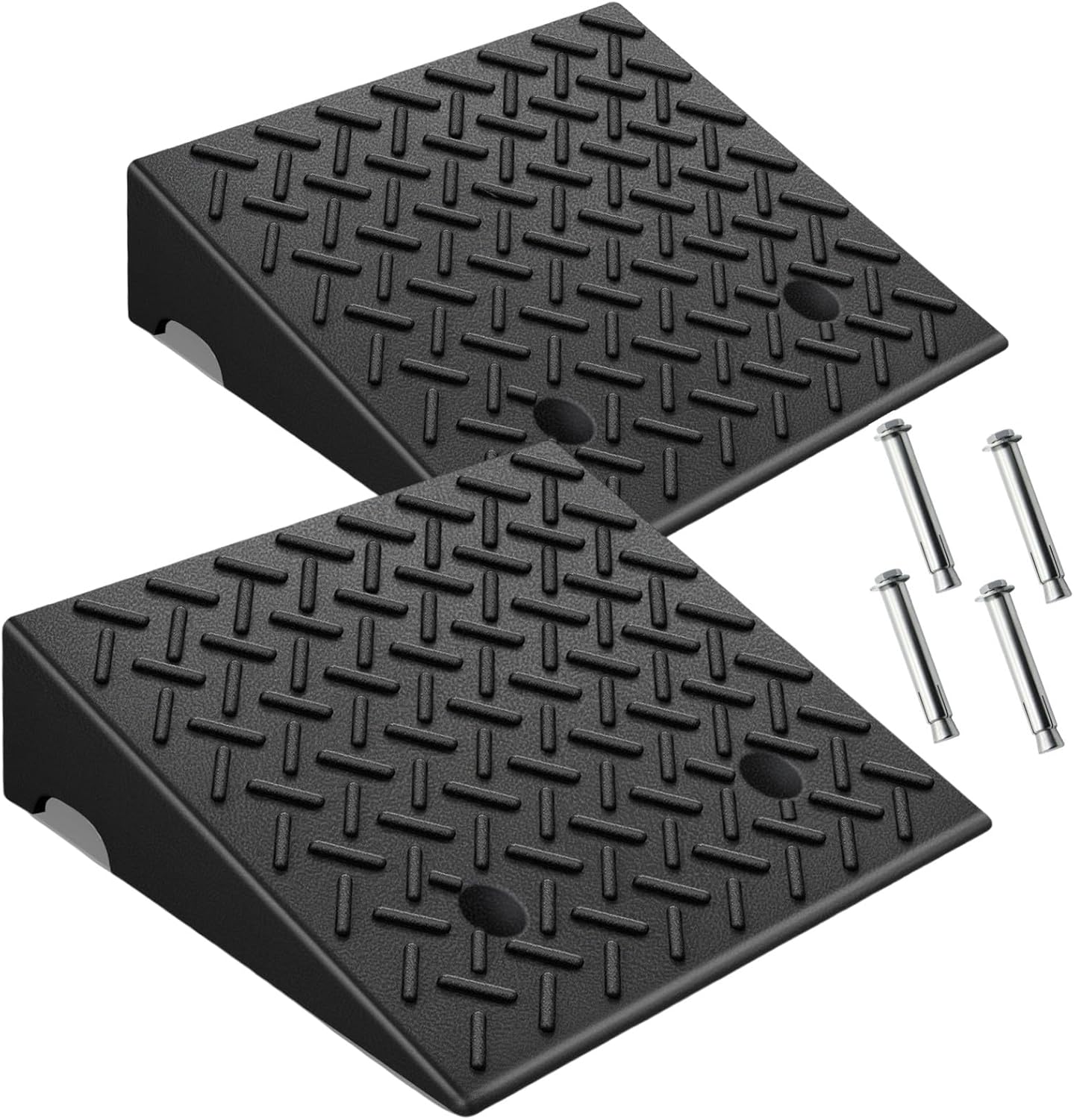 Heavy-Duty Rubber Curb Ramps for Wheelchairs and Vehicles