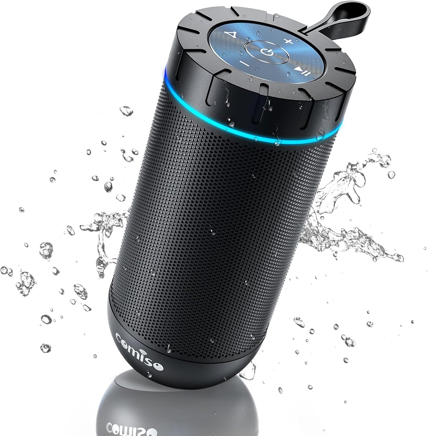 COMISO Waterproof Bluetooth Speaker - 360 HD Sound, Punchy Bass!