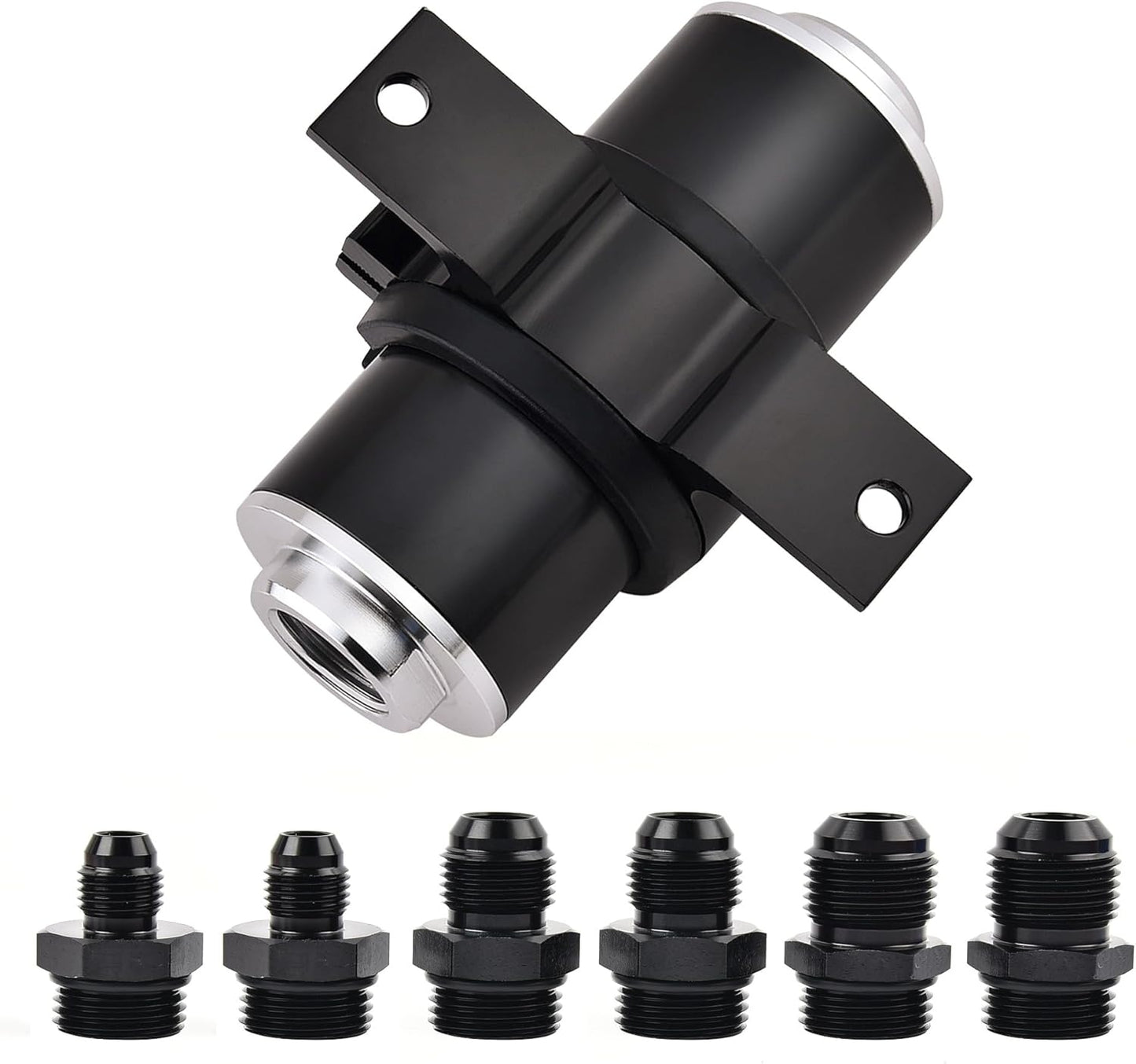EVIL ENERGY Inline Fuel Filter 100 Micron with Adapters & Clamp