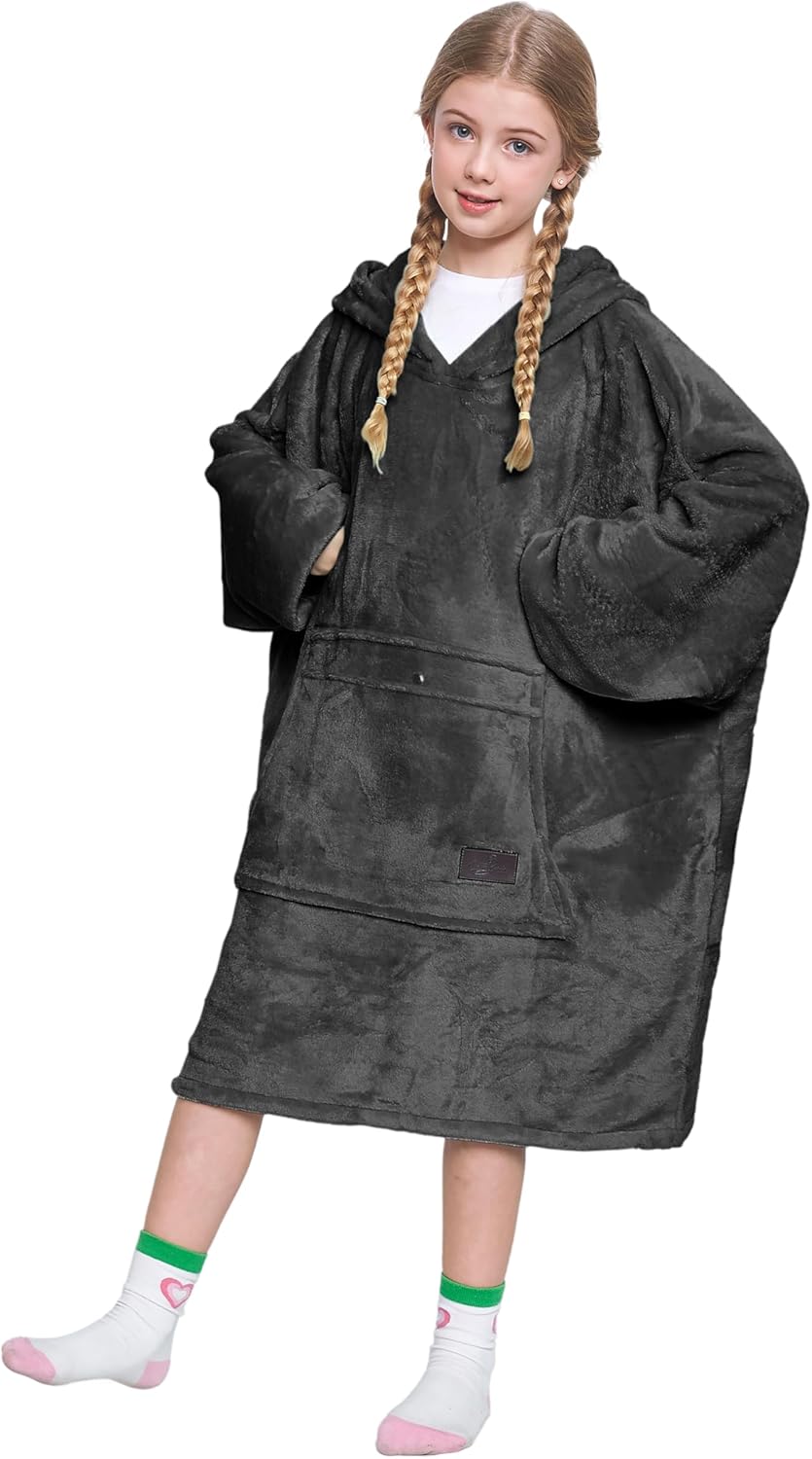 Catalonia Kids Oversized Hoodie: Cozy Fleece with Huge Pocket