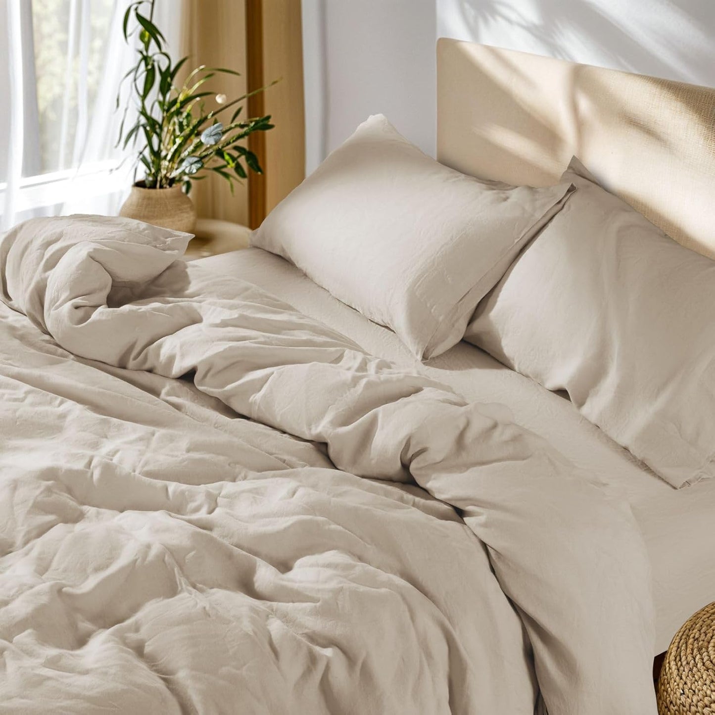 100% French Linen Duvet Cover King Size for Ultimate Comfort