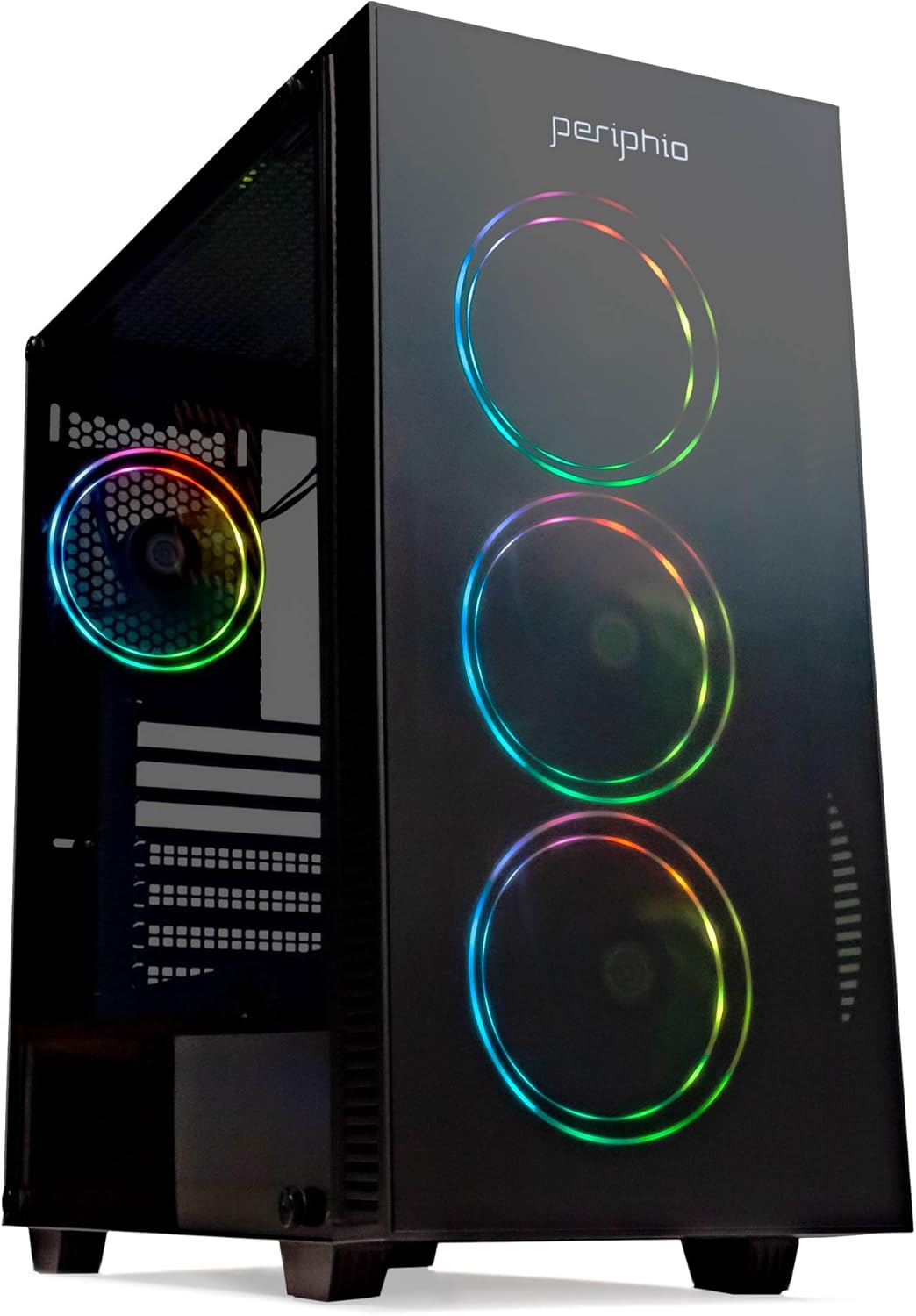 Periphio Elemental Mid-Tower ATX Gaming Case with 550w Power Supply