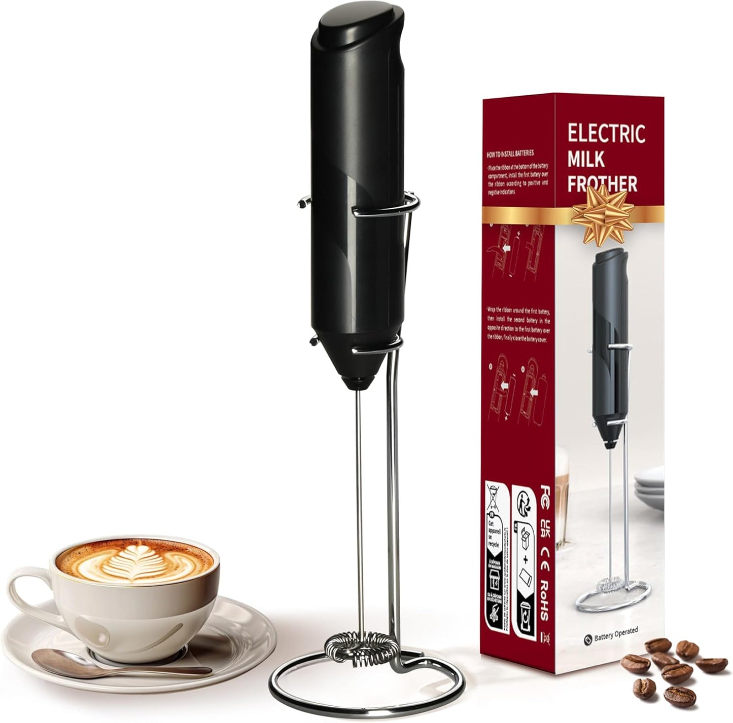 YSSOA Electric Milk Frother: Froth in Seconds!