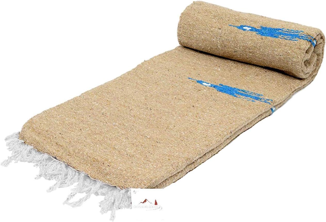Handmade Mexican Yoga Blanket for Comfort