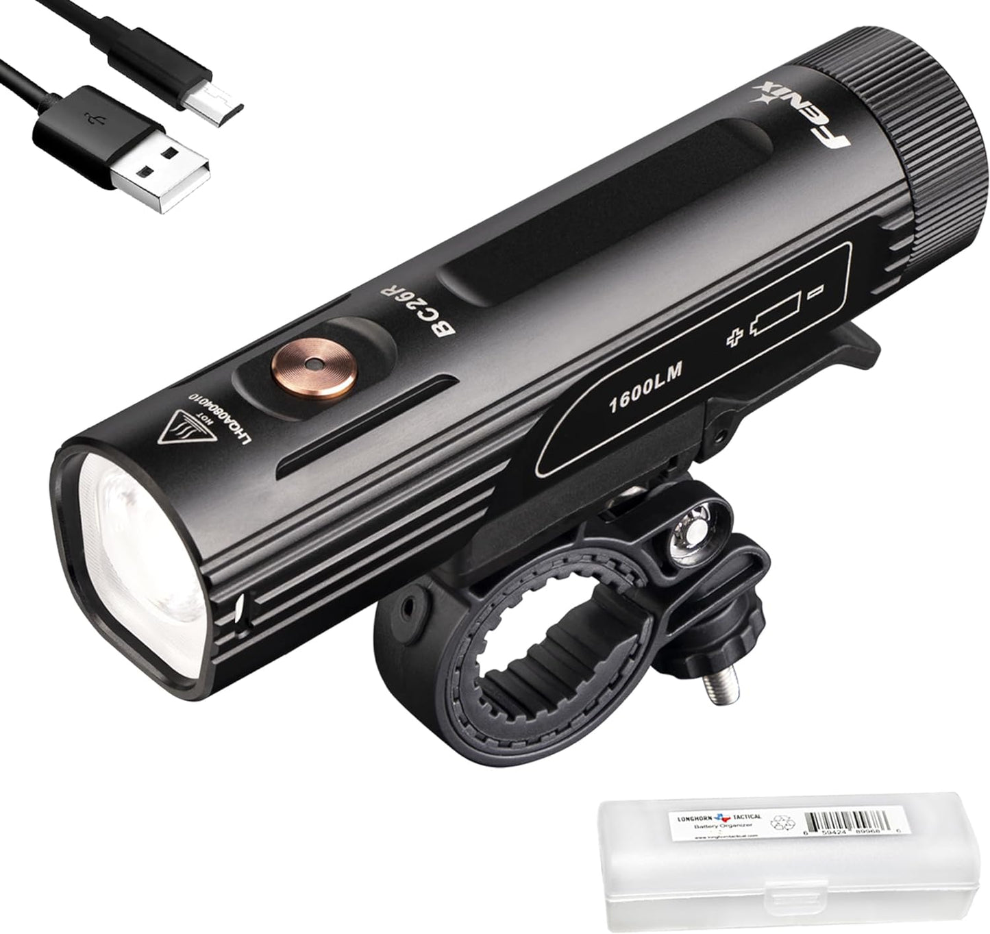 Fenix BC26R USB-C Rechargeable Bike Light: 1600 Lumens Power