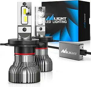 Nilight H4 LED Headlight Bulbs - 14000lm Brightness & Clarity