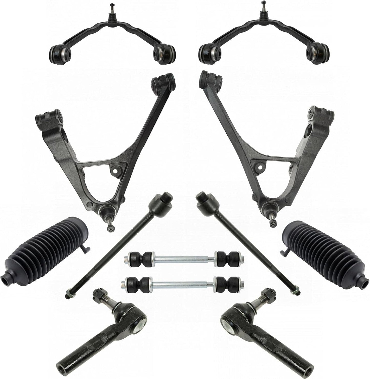 TRQ Front Steering & Suspension Kit for Chevrolet GMC Vehicles