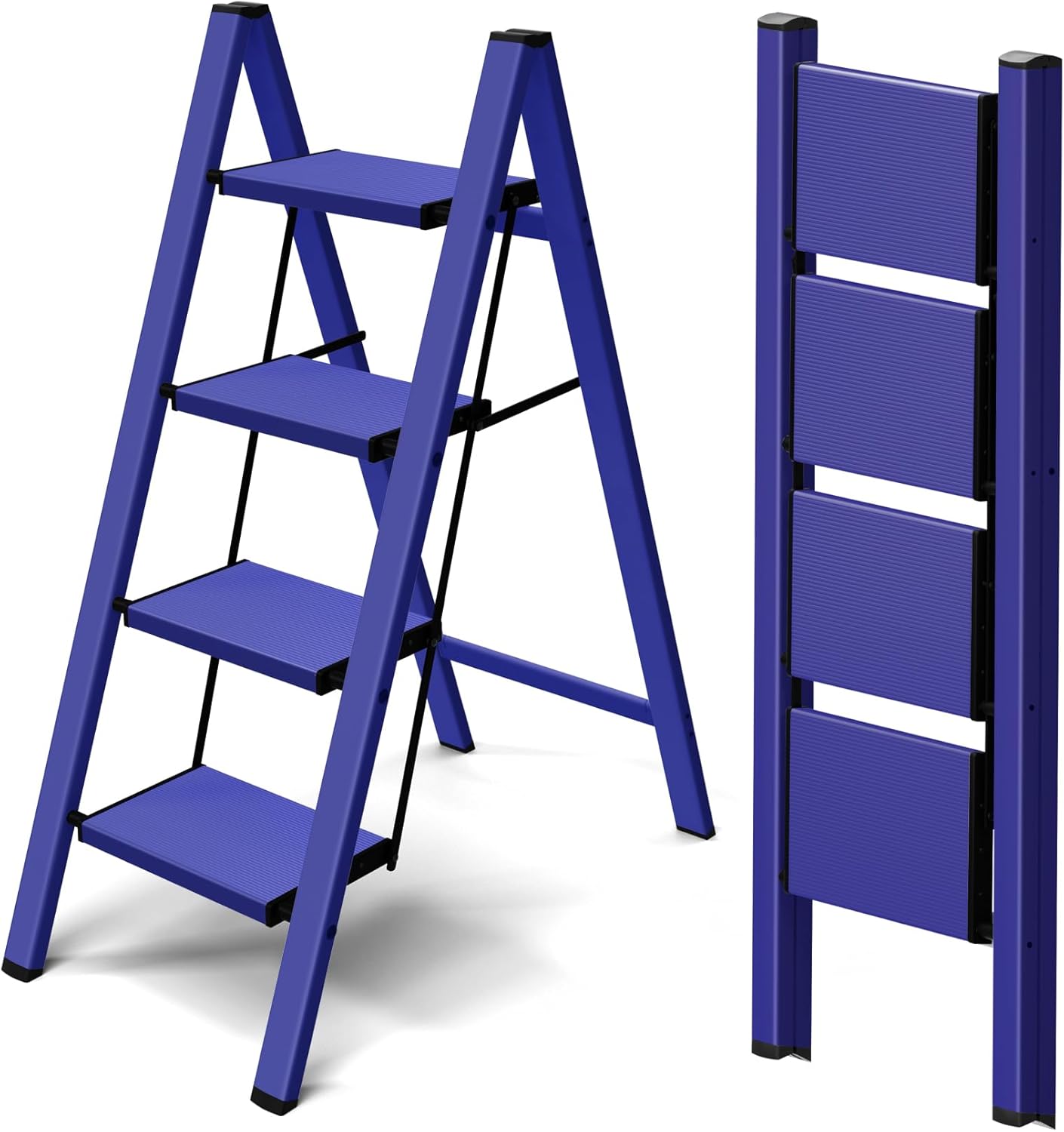 Taranta 4 Step Ladder - Lightweight Folding Step Stool for Home