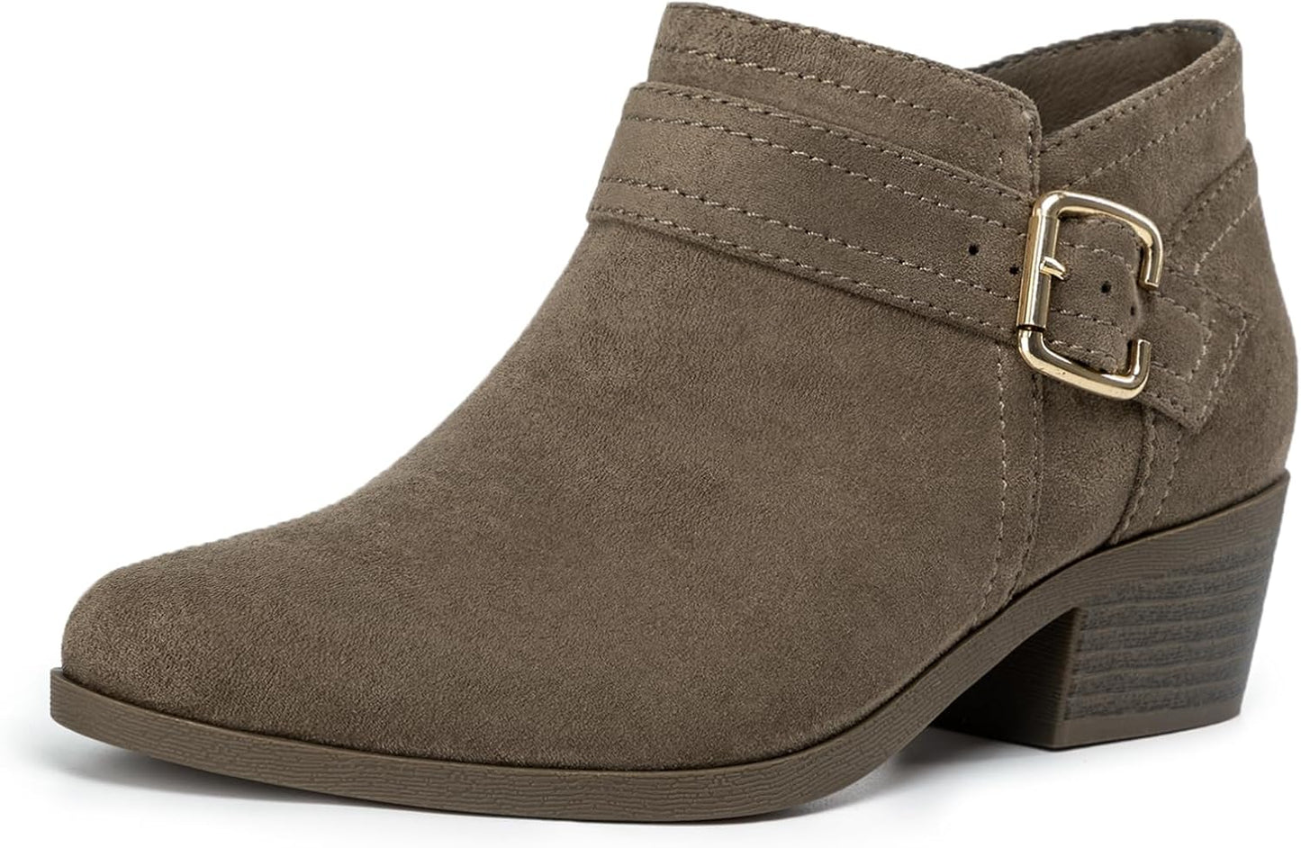 Athlefit Women's Chunky Low Heel Ankle Boots for Every Occasion