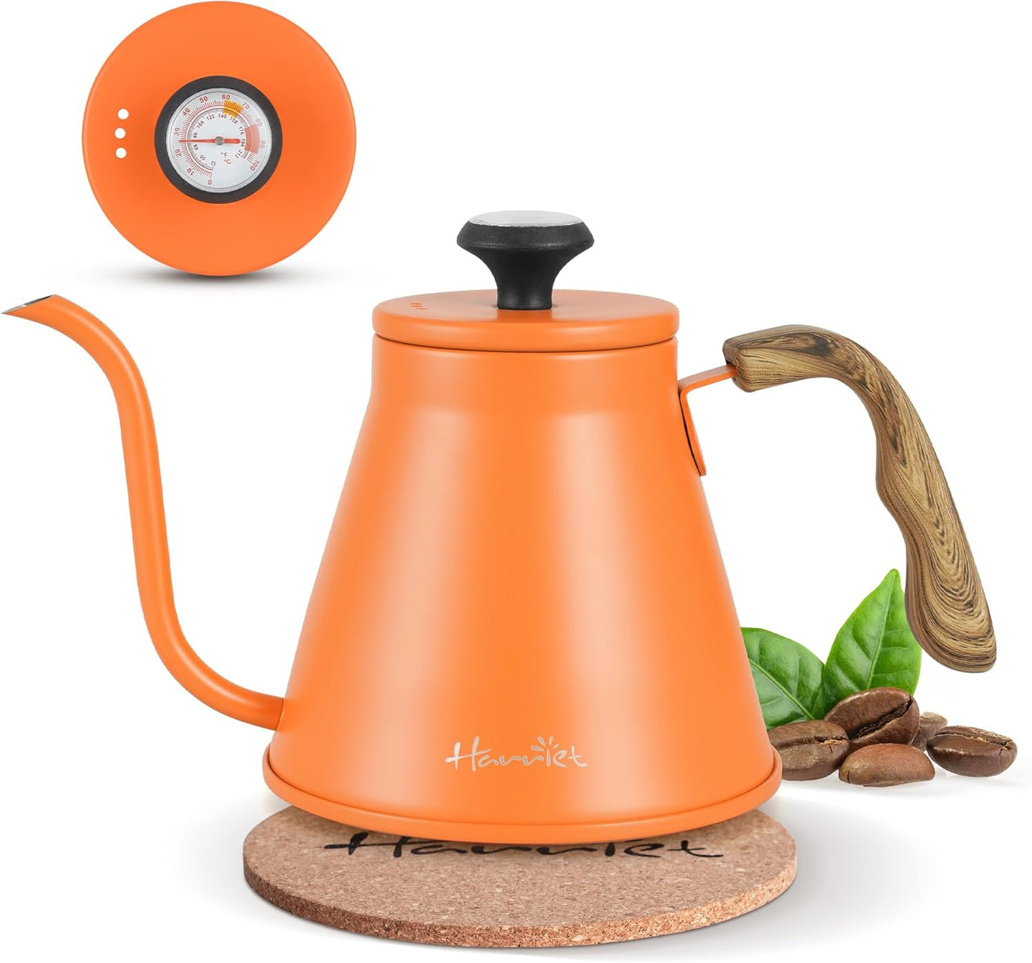 Harriet Gooseneck Kettle with Thermometer for Precision Brewing