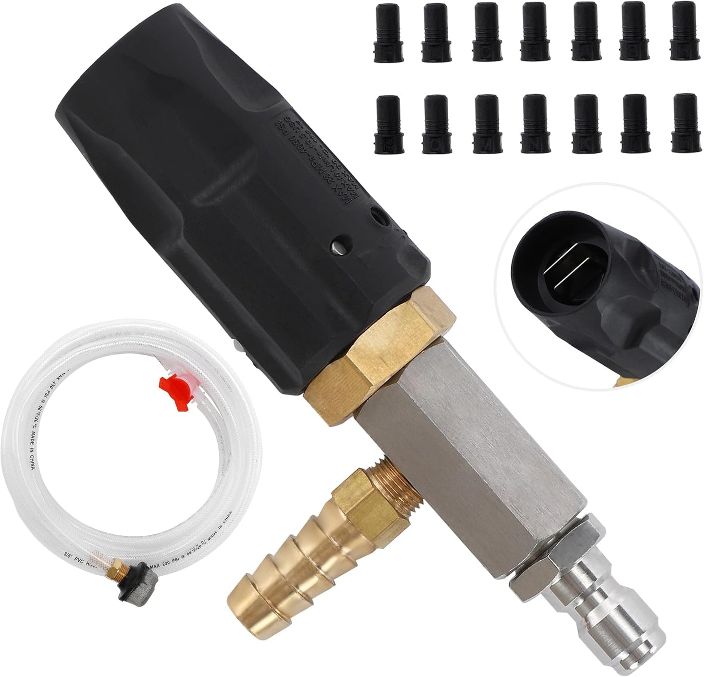 JOEJET Downstream Injector for Pressure Washer - Adjustable Kit