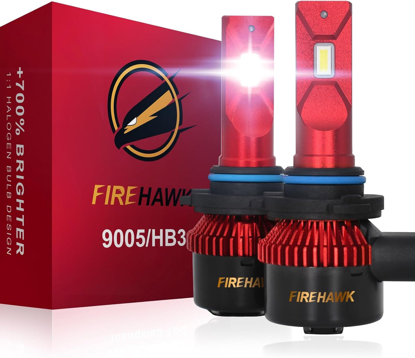Firehawk 9005/HB3/H10/9145 LED Bulbs - 50000LM Brightness