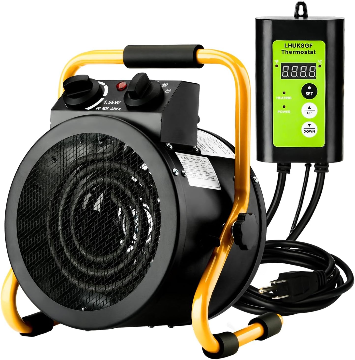 Fast-Heating Greenhouse Heater w/ Digital Thermostat