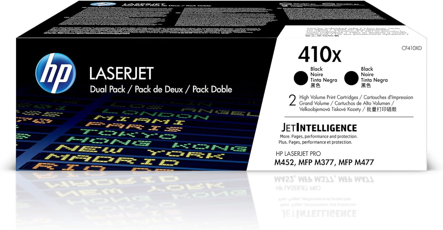 HP 410X Black High-yield Toner Cartridge for Reliable Printing