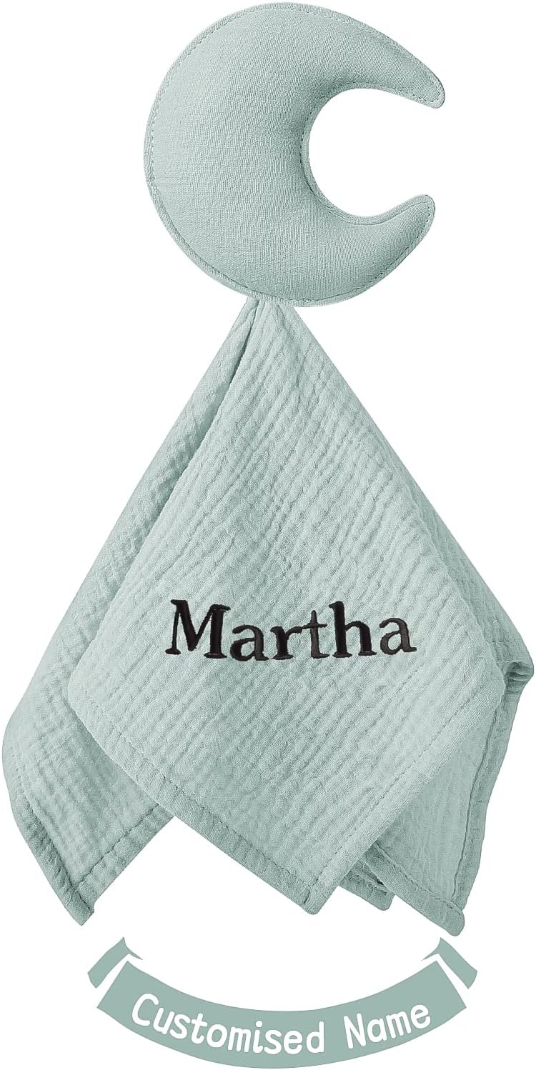 Personalized Organic Lovey Blanket for Newborns
