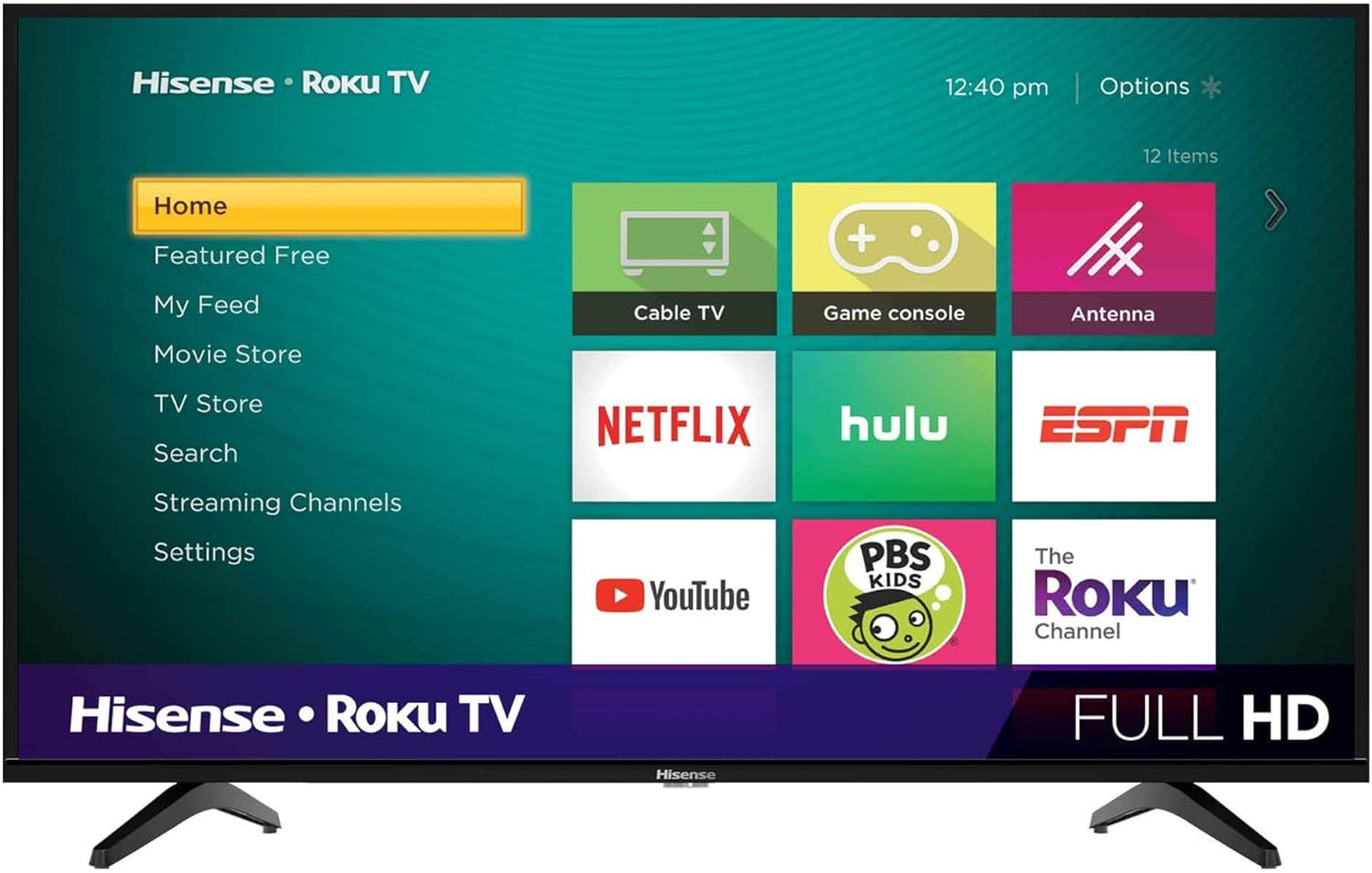 Hisense 40-Inch LED Roku Smart TV - Alexa Compatible