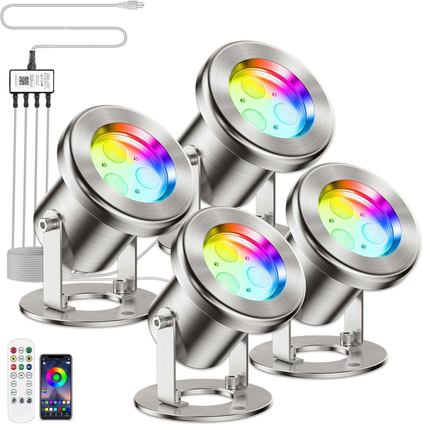 LED Pond Lights with APP Control for Stunning Outdoor Ambiance