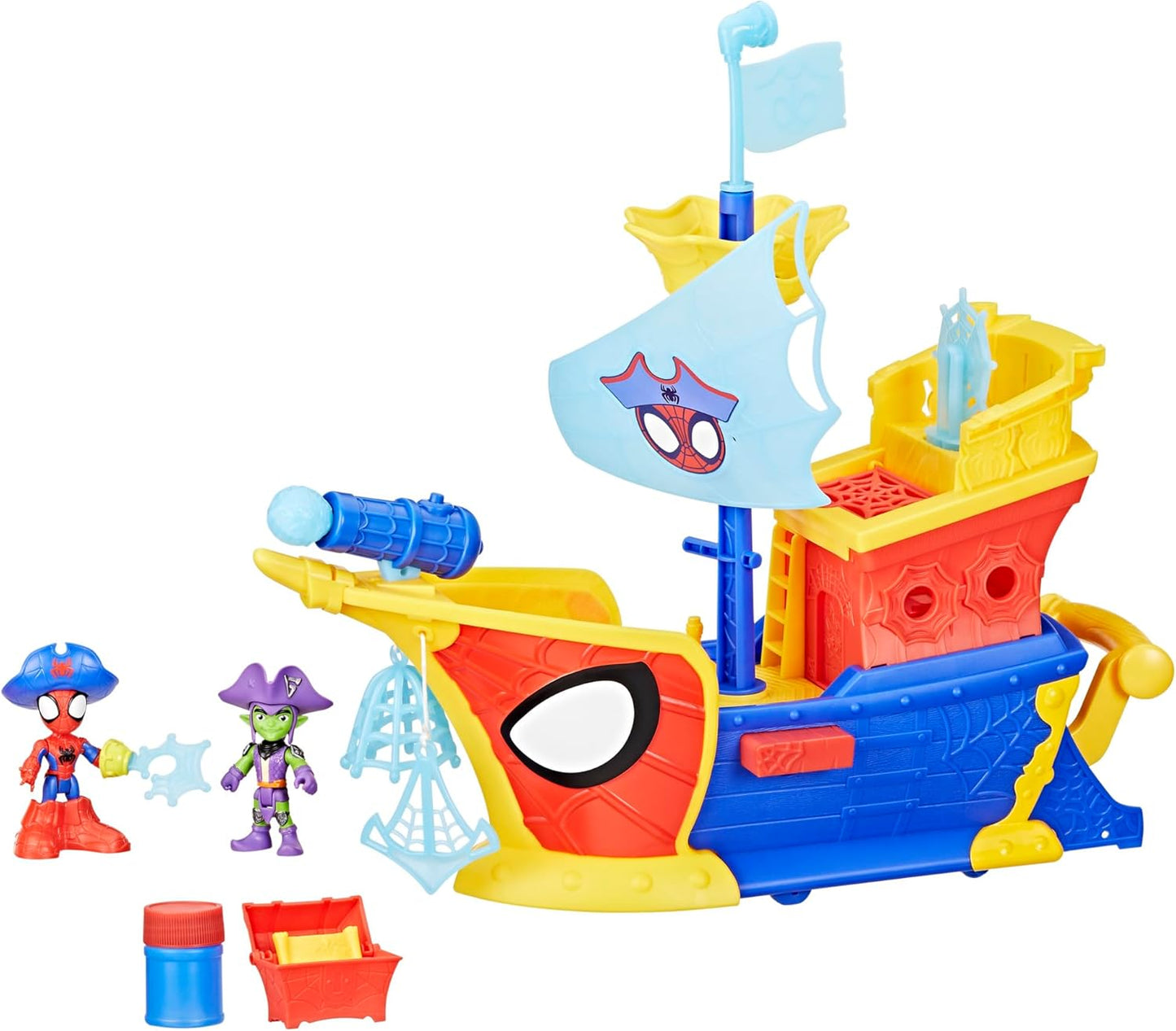 Spidey and His Amazing Friends Pirate Ship Toy for Kids 3+ Years