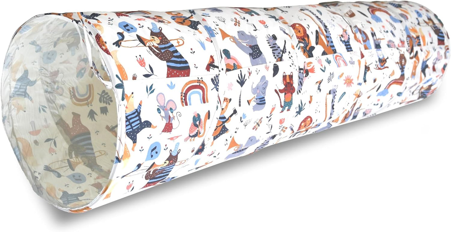 Interactive 6ft Baby Play Tunnel for Toddlers - Fun Adventures