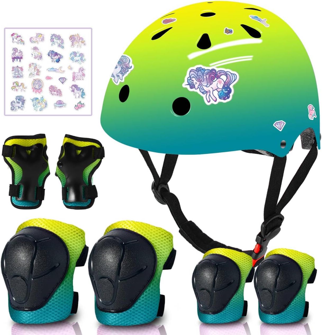 Adjustable Gradient Color Kids Bike Helmet by ETEETOW