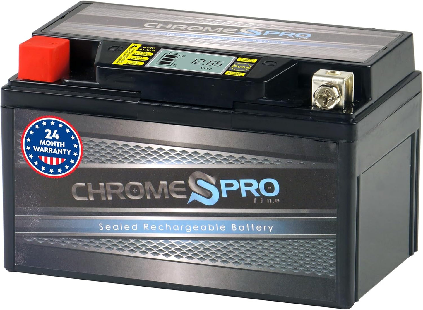 YTX7A-BS Battery by Chrome S Pro for ATV, Motorcycle & More