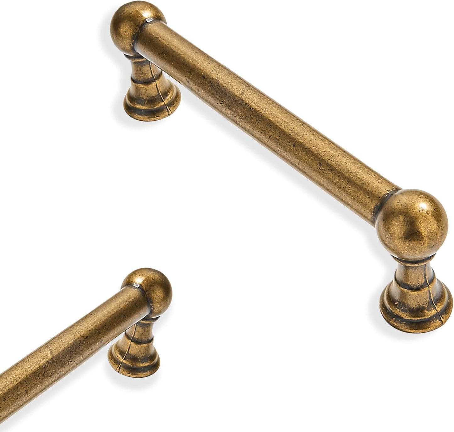 Antique Brass Cabinet Pulls: 10 Pack 3 Inch Heavy Duty Handles
