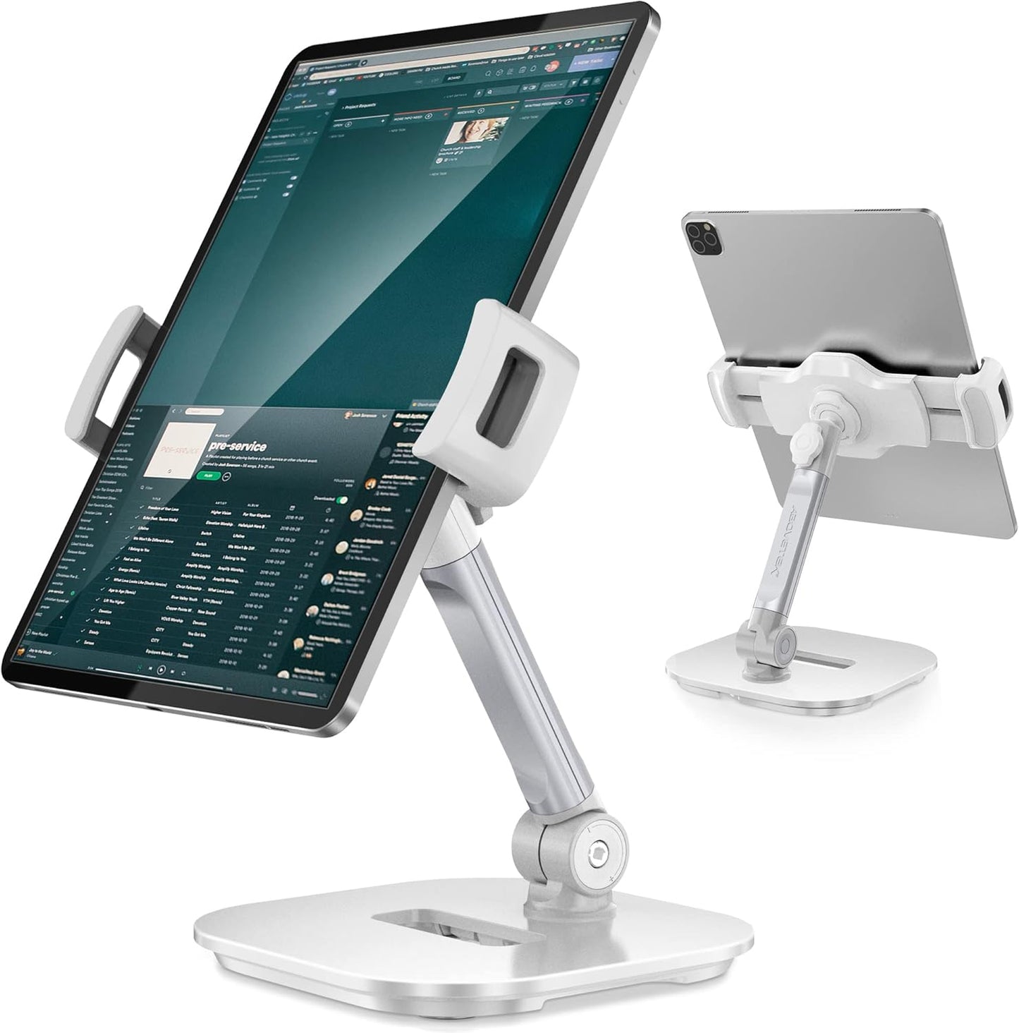AboveTEK Upgraded Desktop Tablet Stand for 4.7ft'-13.5ft' Devices