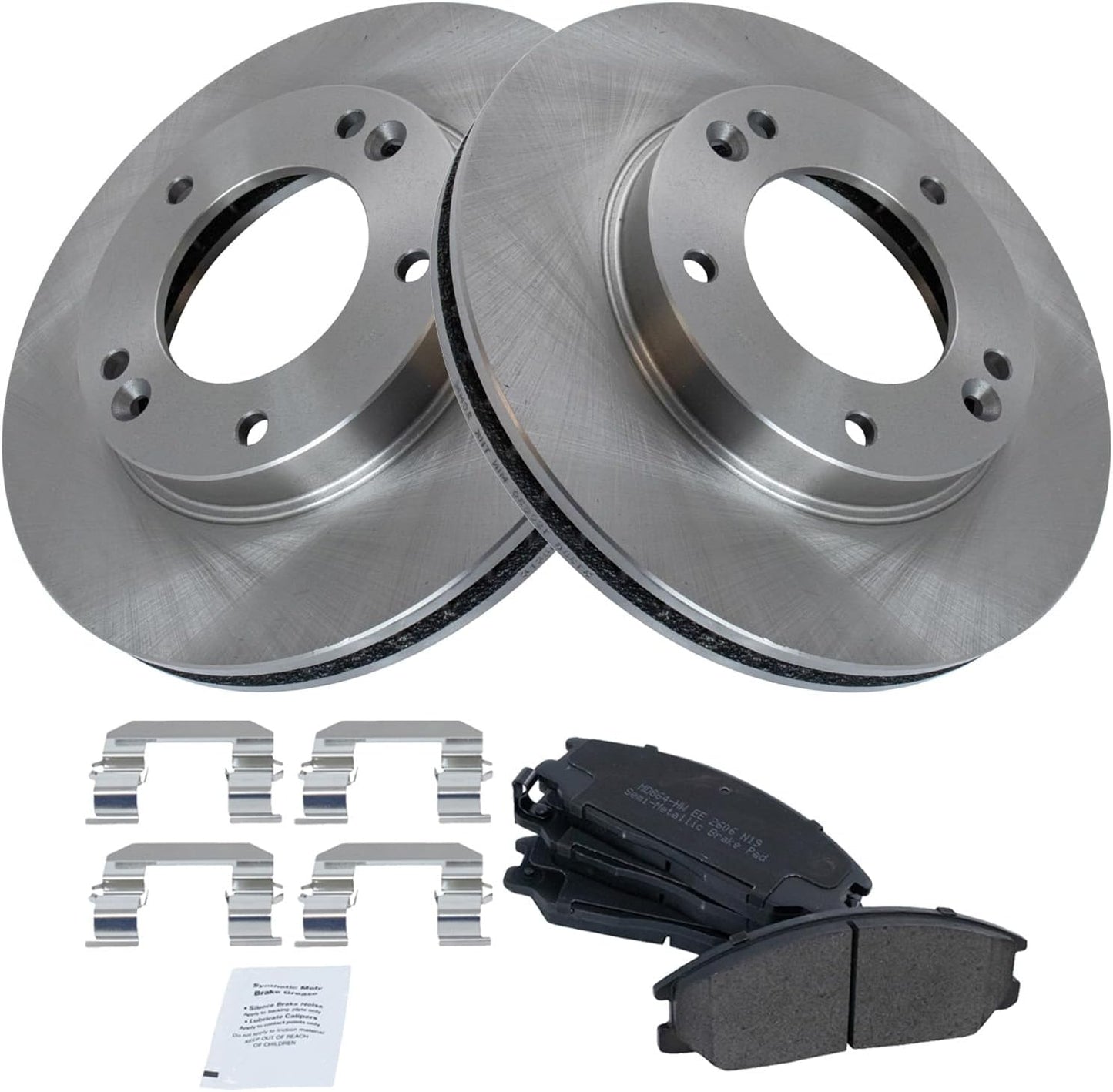 TRQ Front Brake Pad & Rotor Kit for 2003-2006 Kia Sorento