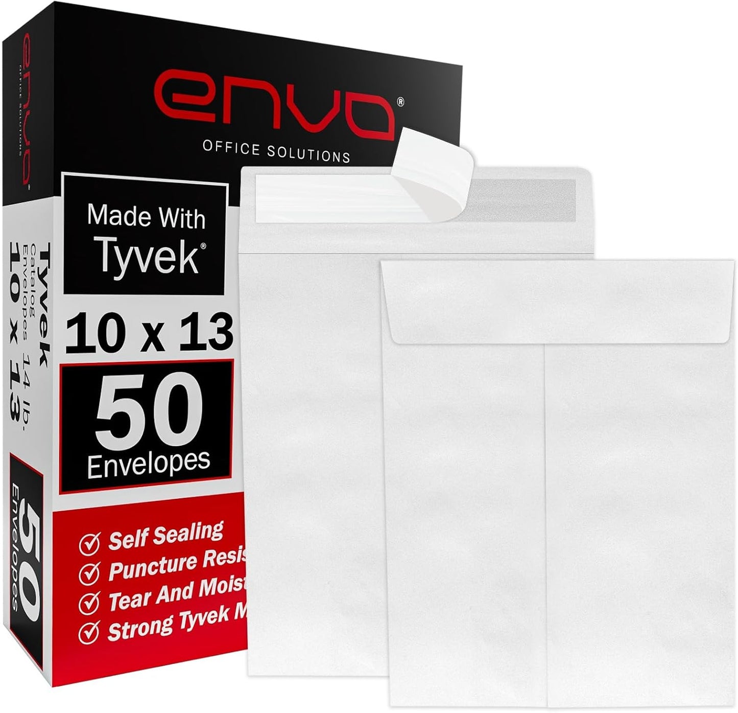 Durable 10x13 Tyvek Envelopes for Shipping Catalogs and More