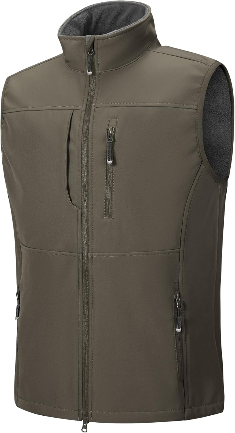 33,000ft Men's Lightweight Softshell Vest for Outdoor Activities