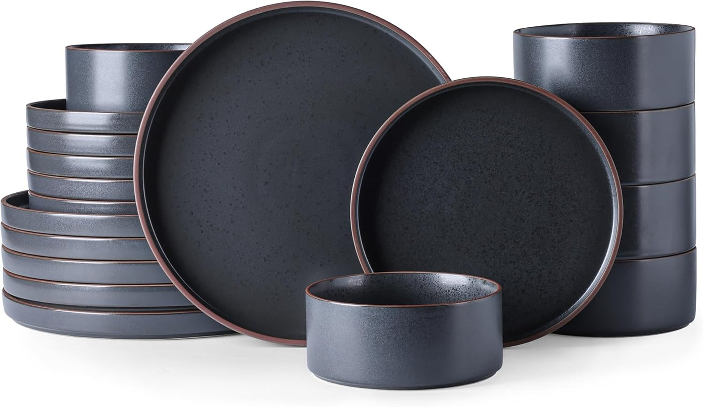 LERATIO Ceramic Dinnerware Set for 6 - Stylish and Durable