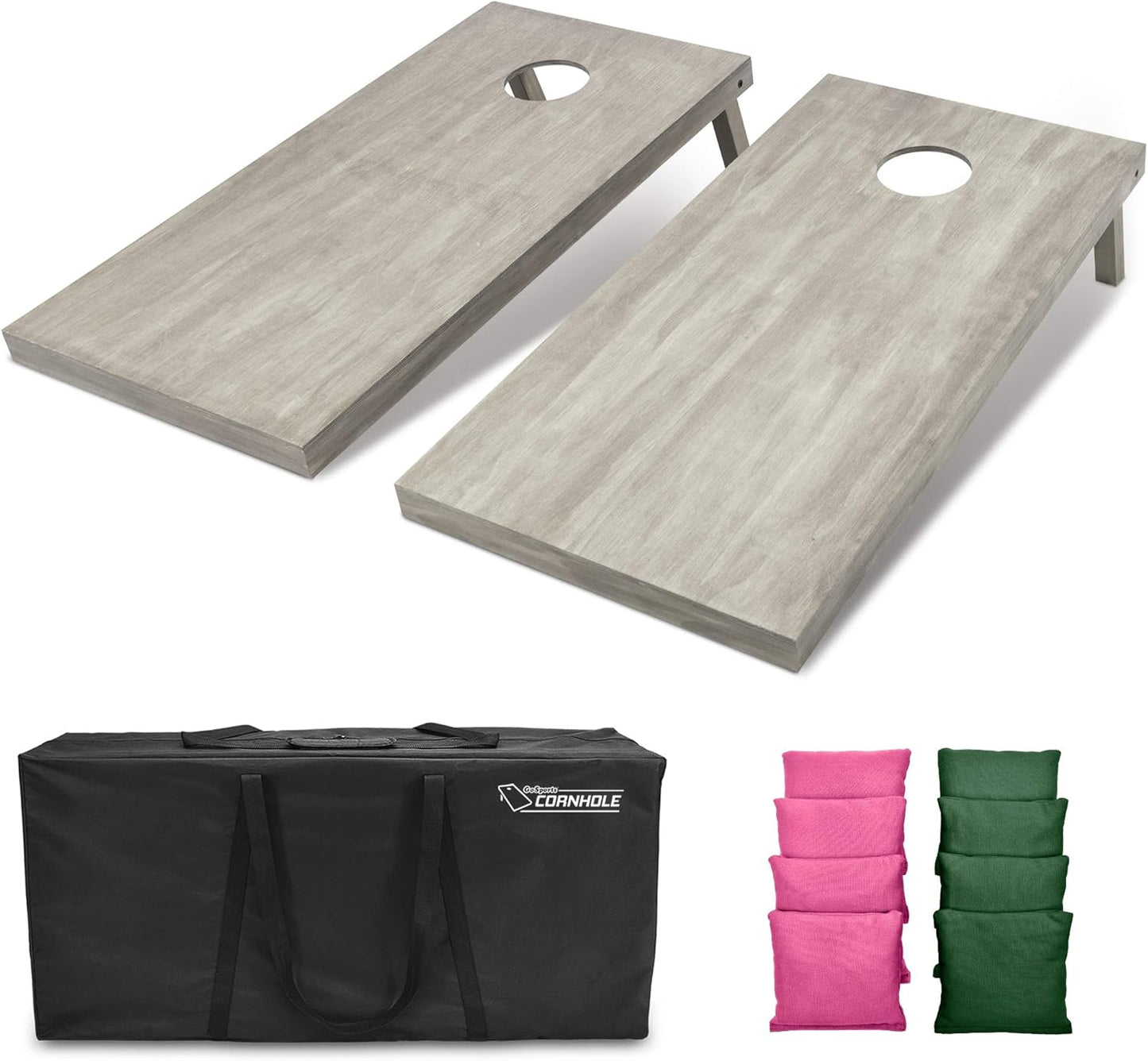 GoSports 4 ft x 2 ft Wooden Cornhole Boards Set for Fun